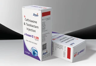 J-Traxon TZ 1.125 Ceftriaxone 1000 mg + Tazobactam 125 mg